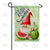 Hello Summer Watermelon Gnome Slice Double Sided Garden Flag