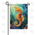 Golden Seahorse Underwater Ocean Double Sided Garden Flag