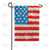 American Flag Floral Petals Double Sided Garden Flag
