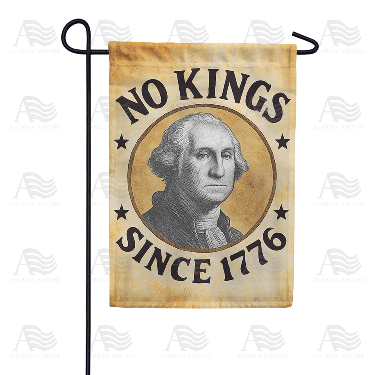 No Kings Since 1776 Double Sided Garden Flag