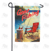 Gone Fishing Lake Dock Double Sided Garden Flag