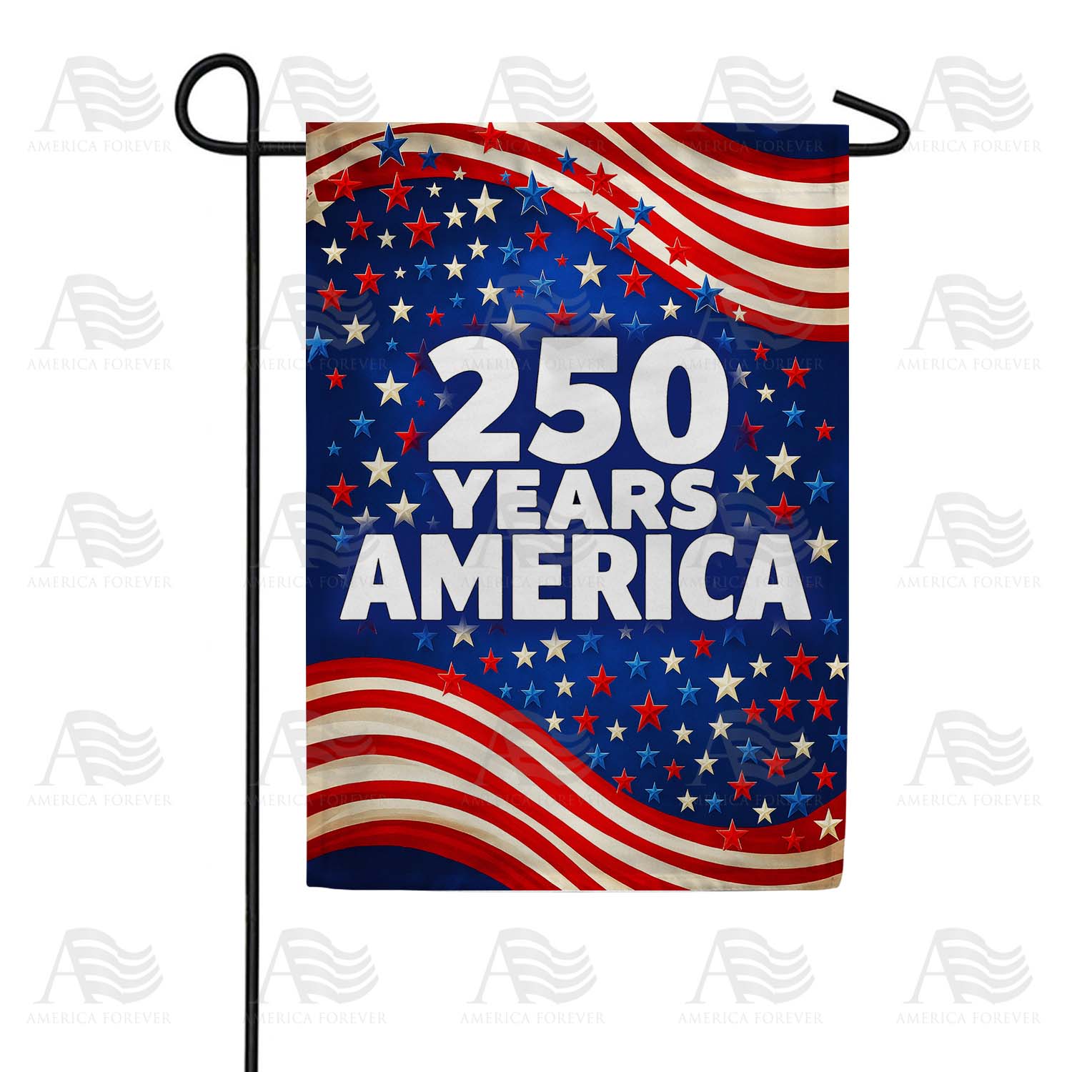 250 Years America Stars and Stripes Garden Flag