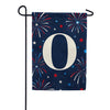 Patriotic Fireworks Monogram Double Sided Garden Flag - 12.5" x 18"