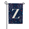Patriotic Fireworks Monogram Double Sided Garden Flag - 12.5" x 18"