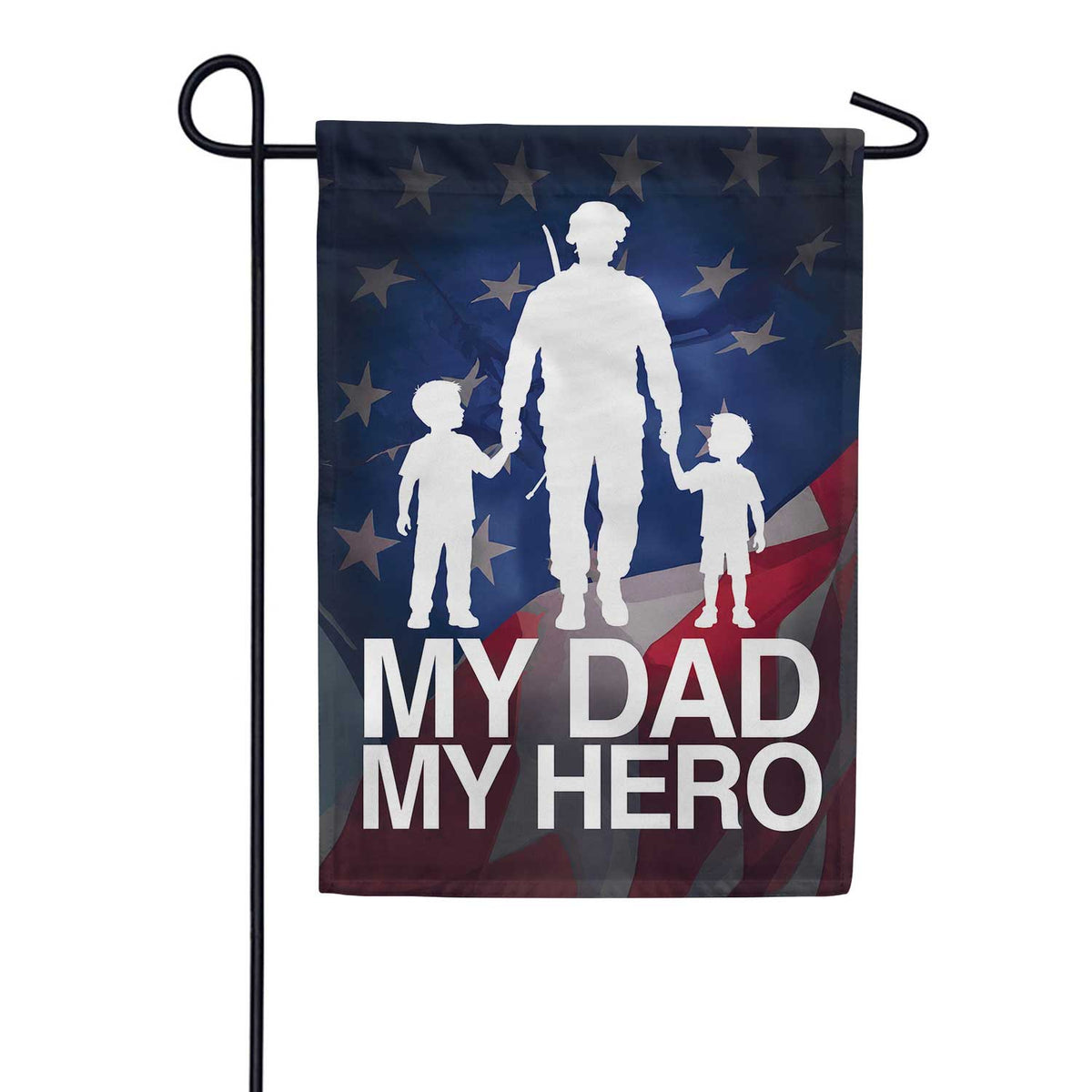 My Dad My Hero Military Garden Flag