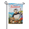 Hello Summer Puffin Garden Flag