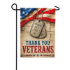 Thank You Veterans Freedom Isn't Free Garden Flag 
