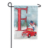 Happy Holidays America Monogram Double Sided Garden Flag