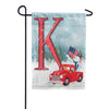 Happy Holidays America Monogram Double Sided Garden Flag