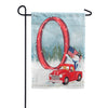 Happy Holidays America Monogram Double Sided Garden Flag
