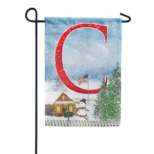 Christmas Trees For Sale Double Sided Monogram Garden Flag