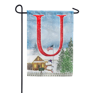 Christmas Trees For Sale Double Sided Monogram Garden Flag