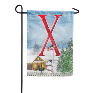 Christmas Trees For Sale Double Sided Monogram Garden Flag