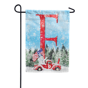 Stay Warm America Double Sided Monogram Garden Flag