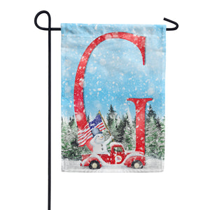 Stay Warm America Double Sided Monogram Garden Flag