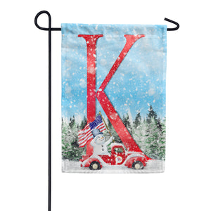 Stay Warm America Double Sided Monogram Garden Flag