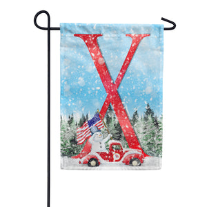 Stay Warm America Double Sided Monogram Garden Flag