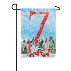 Stay Warm America Double Sided Monogram Garden Flag