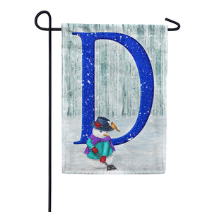 Just Keep Shovelin' Double Sided Monogram Garden Flag