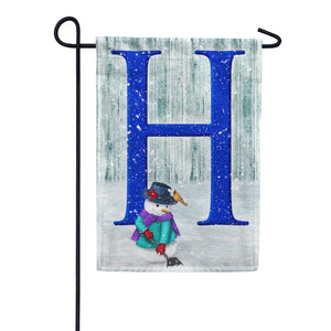 Just Keep Shovelin' Double Sided Monogram Garden Flag