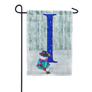 Just Keep Shovelin' Double Sided Monogram Garden Flag
