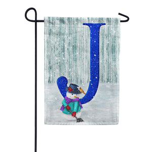 Just Keep Shovelin' Double Sided Monogram Garden Flag