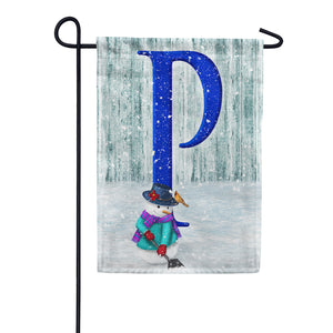 Just Keep Shovelin' Double Sided Monogram Garden Flag