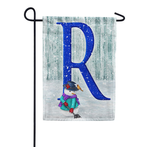 Just Keep Shovelin' Double Sided Monogram Garden Flag