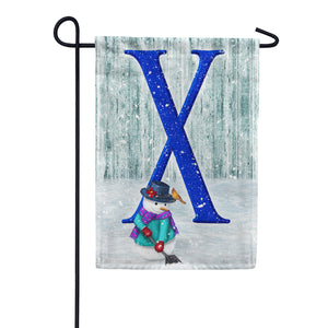 Just Keep Shovelin' Double Sided Monogram Garden Flag