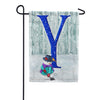 Just Keep Shovelin' Double Sided Monogram Garden Flag