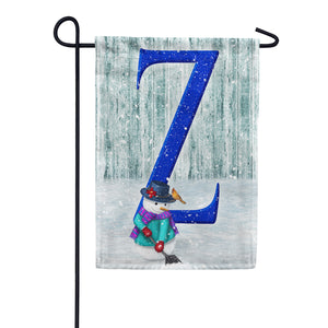 Just Keep Shovelin' Double Sided Monogram Garden Flag