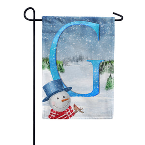 There's Snow Sun Today! Double Sided Monogram Garden Flag