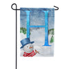 There's Snow Sun Today! Double Sided Monogram Garden Flag