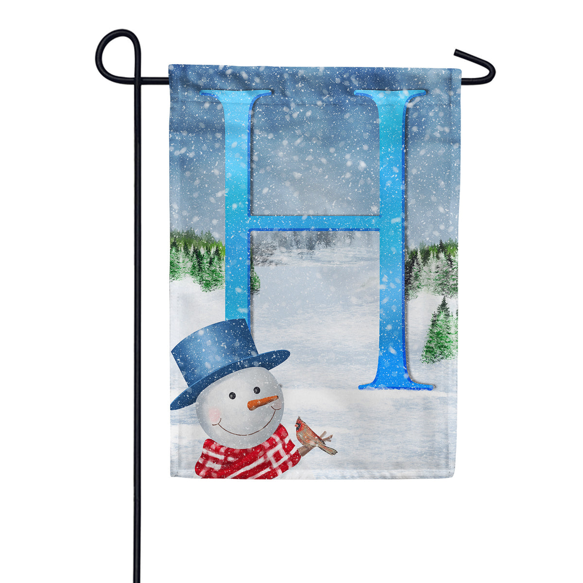 There's Snow Sun Today! Double Sided Monogram Garden Flag