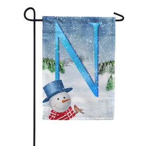 There's Snow Sun Today! Double Sided Monogram Garden Flag
