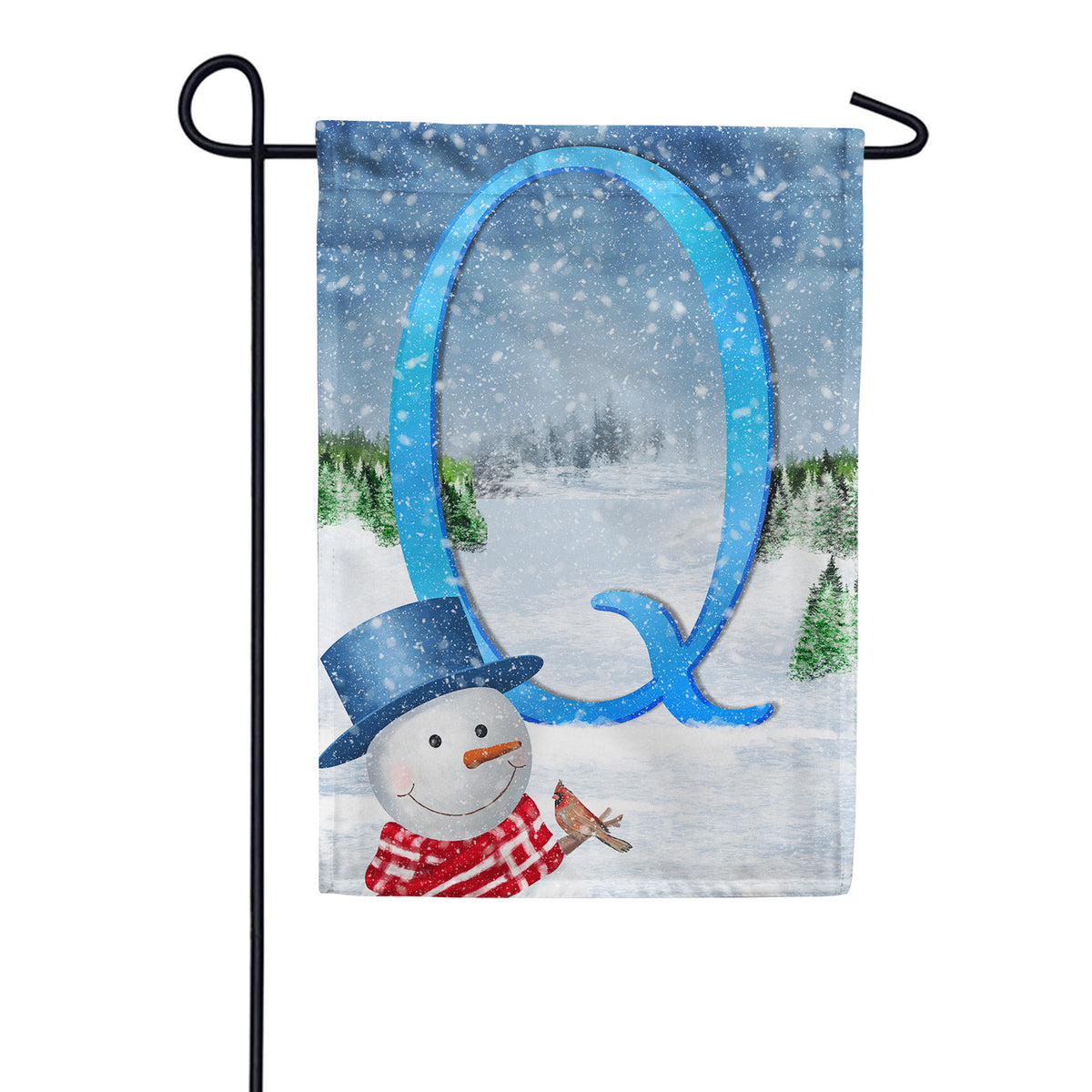 There's Snow Sun Today! Double Sided Monogram Garden Flag