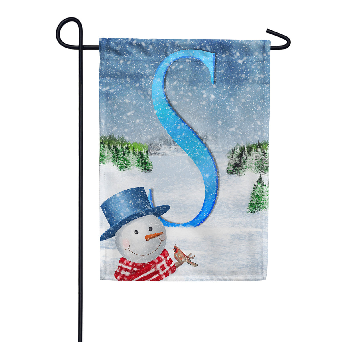 There's Snow Sun Today! Double Sided Monogram Garden Flag