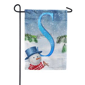There's Snow Sun Today! Double Sided Monogram Garden Flag