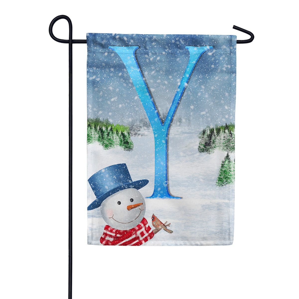 There's Snow Sun Today! Double Sided Monogram Garden Flag