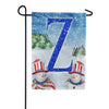 Uncle Snowman Double Sided Monogram Garden Flag