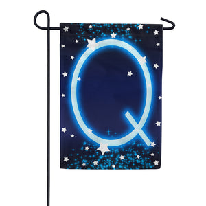 New Year Starlight Monogram Garden Flag