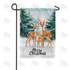 Winter Deer Family Christmas Double Sided Garden Flag