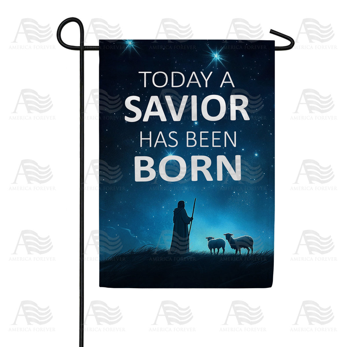 Shepherd's Nativity Christmas Double Sided Garden Flag