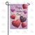 Happy Valentine's Day Glitter Hearts Double Sided Garden Flag