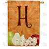 Apples & Pears Monogram Double Sided House Flag