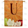 Apples & Pears Monogram Double Sided House Flag