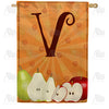 Apples & Pears Monogram Double Sided House Flag