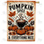 Autumn Pumpkin Spice Double Sided House Flag