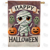 Happy Halloween Mummy Double Sided House Flag