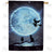 Witch and Cats Halloween Double Sided House Flag
